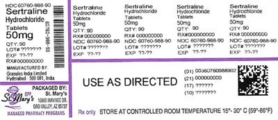 Sert (Sertraline 60760 988 90)